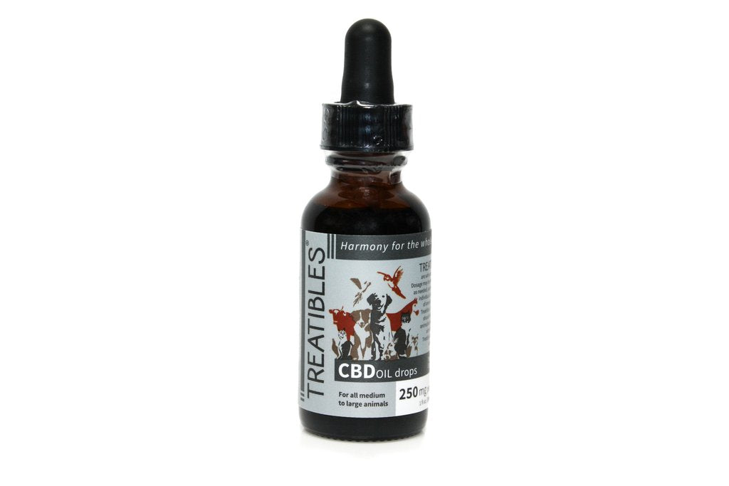 Treatibles 250mg Organic Full Spectrum Hemp Oil / CBD Dropper Bottle