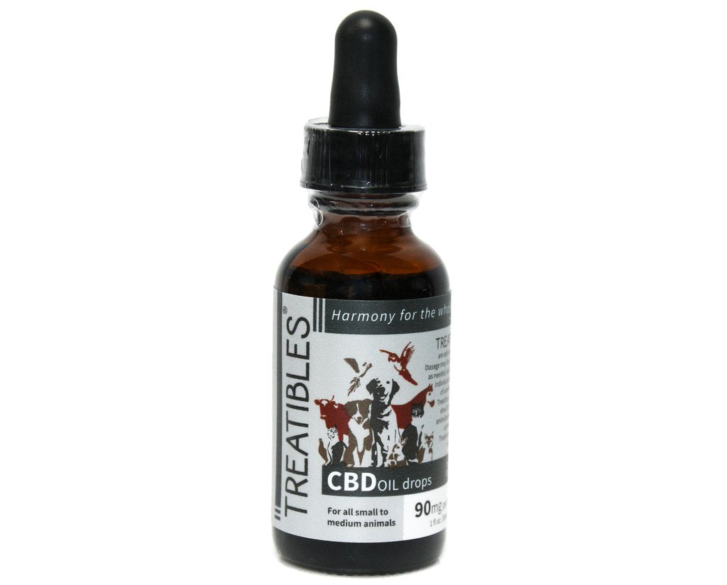 Treatibles 90mg Organic Full Spectrum Hemp Oil / CBD Dropper Bottle