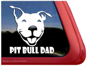 Nicker Sticker Pit Bull Dad