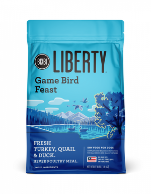 BIXBI LIBERTY Gamebird Feast (Turkey, Quail, Duck) Kibble