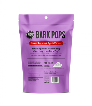 BIXBI Bark Pops Sweet Potato and Apple Dog Treats