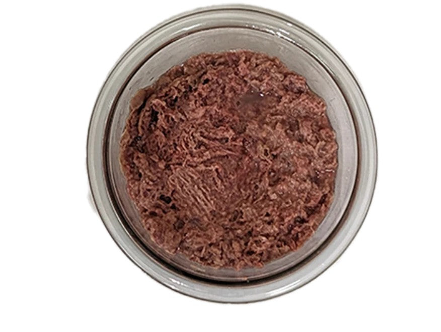 Small bowl of Albrights Pork PMR on a white background