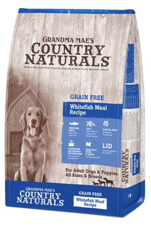 Grandma Mae's Country Naturals Grain Free WhiteFish Dry Food for Dogs