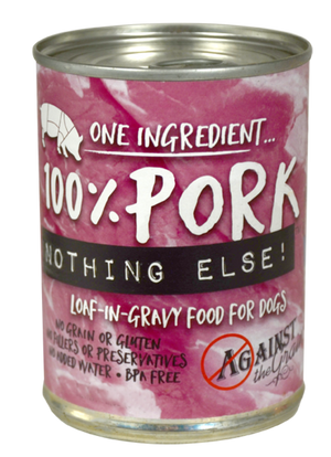 Against the Grain Nothing Else Grain Free One Ingredient 100% Pork Canned Dog Food