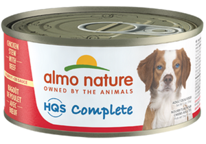 Almo Nature HQS Complete Dog Complete & Balanced Chicken Stew with Beef Canned Dog Food