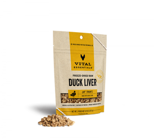 Vital Essentials Vital Cat Freeze Dried Grain Free Duck Liver Cat Treats