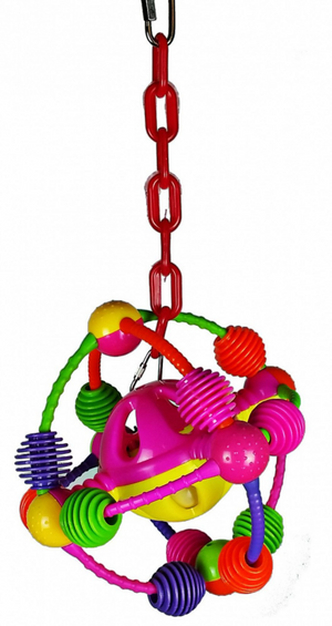 A & E Happy Beaks Space Ball Chain Bird Cage Accessory