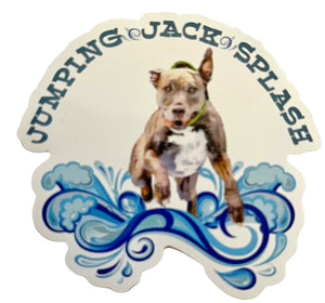 Jumpin' Jack Splash Die Cut Vinyl Sticker 3 inches