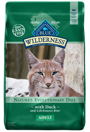 Blue Buffalo Wilderness High-Protein Grain-Free Adult Duck Recipe Dry Cat Food