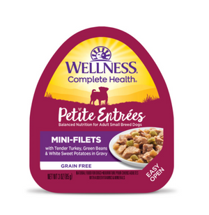 Wellness Petite Entrees Mini-Filets Grain Free Tender Turkey Recipe Wet Dog Food