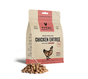 Vital Essentials Freeze Dried Grain Free Chicken Mini Nibs Entree for Dogs Food