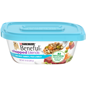 Beneful Chopped Blends With Beef, Carrots, Peas & Barley Wet Dog Food Tubs