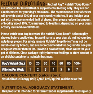 Rachael Ray Nutrish Soup Bones Chicken & Veggies Recipe Dog Treats