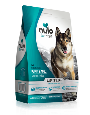 Nulo FreeStyle Limited+ Grain Free Salmon Recipe Puppy & Adult Dry Dog Food