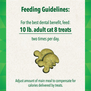 Feline Greenies Adult Natural Dental Care Oven Roasted Chicken Flavor Cat Treats