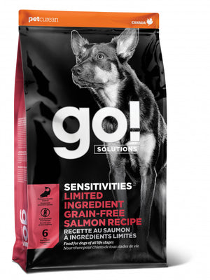 Petcurean Go! Sensitivities Limited Ingredient Grain Free Salmon Recipe Dry Dog Food