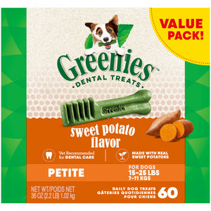 Greenies Dental Bone Sweet Potato  Petite