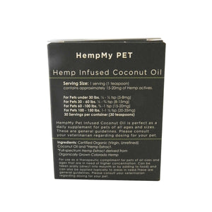 Hemp My Pet 500mg CBD Coconut Infused Oil