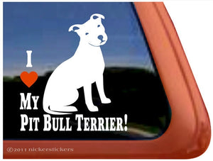 Nicker Sticker I Love My Pit Bull