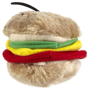 Aspen Pet Plush Hamburger Dog Toy