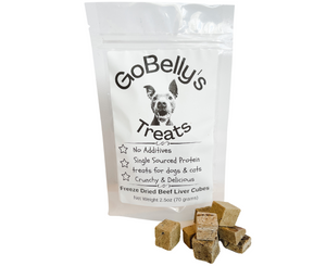GoBelly’s Freeze Dried Beef Liver Cubes 2.5oz
