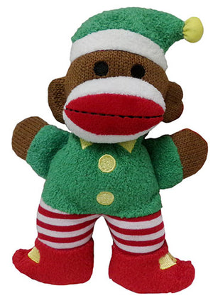 Lulubelles Holiday Elf Baby Sock Monkey