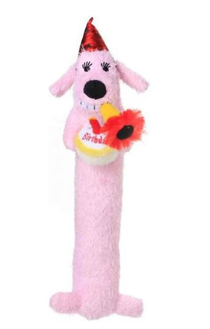 MultiPet Loofa Birthday Squeaky Plush Dog Toy 12 inch