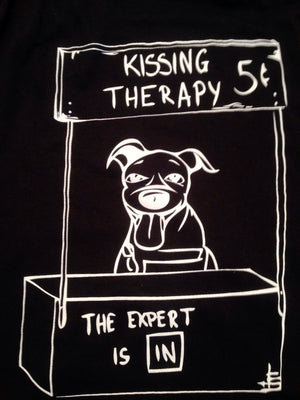 Kissing Therapy Dog T Shirt