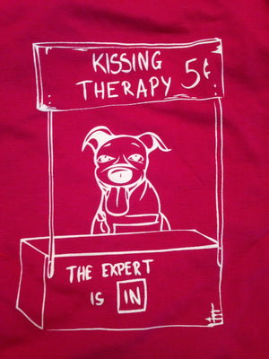 Kissing Therapy Dog T Shirt